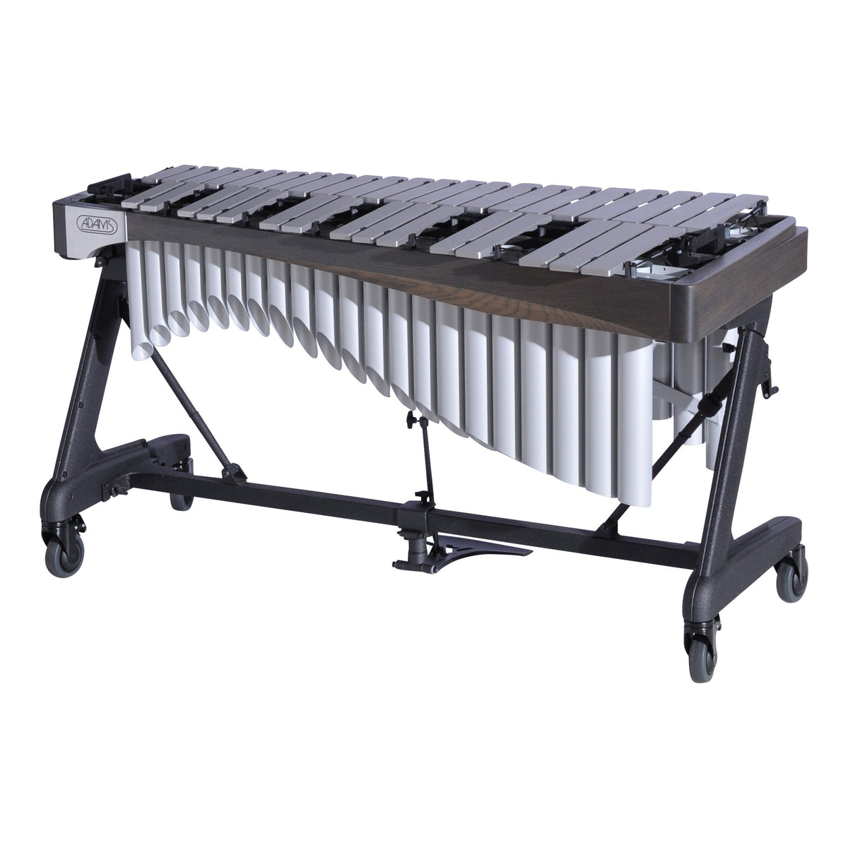 Adams Alpha Vibraphone with Silver Bars, Silver Resonators and Graphite Rails Audience Side