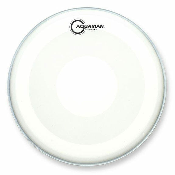 Aquarian 12" Studio-X White Texture Coated Drumhead with Dot