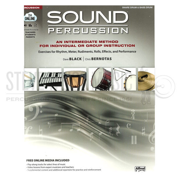 Black/Bernotas-Sound Percussion-SNARE & BASS DRUM (Online Audio Access Included)