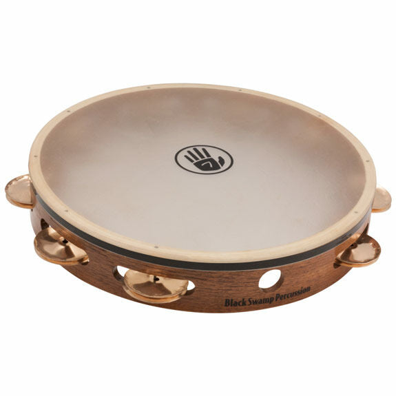 Black Swamp 10" SoundArt Series Single Row Tambourine - Phosphor Bronze Jingles