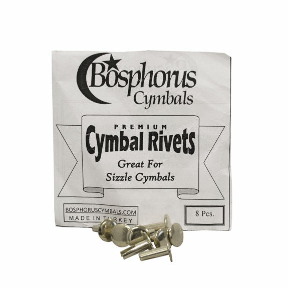 Bosphorus Nickle Plated Brass Cymbal Rivets - 8 Pack