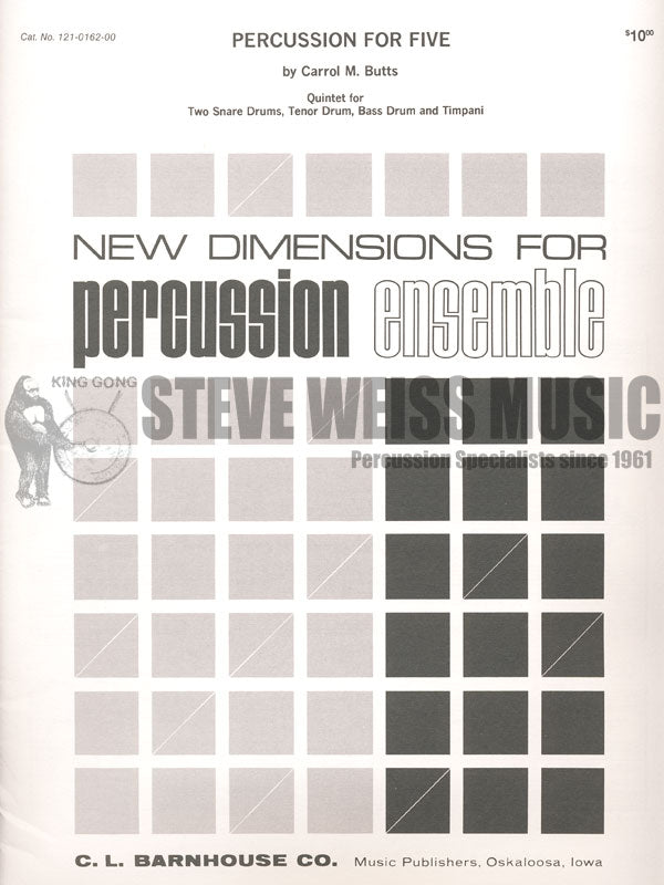 Butts-Percussion for Five-P/2T