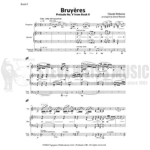 Debussy-Three Preludes arr. Reeves (SP)-V/Cro./M/4T