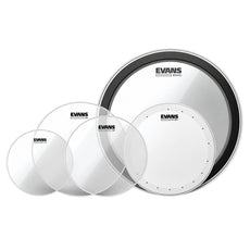 Evans Drum Set Upgrade Pack 14" HD Dry Snare Batter + 22" EMAD Clear Bass Batter G2 Clear Standard Pack (12", 13", 16") EDP1-G2CLR-S