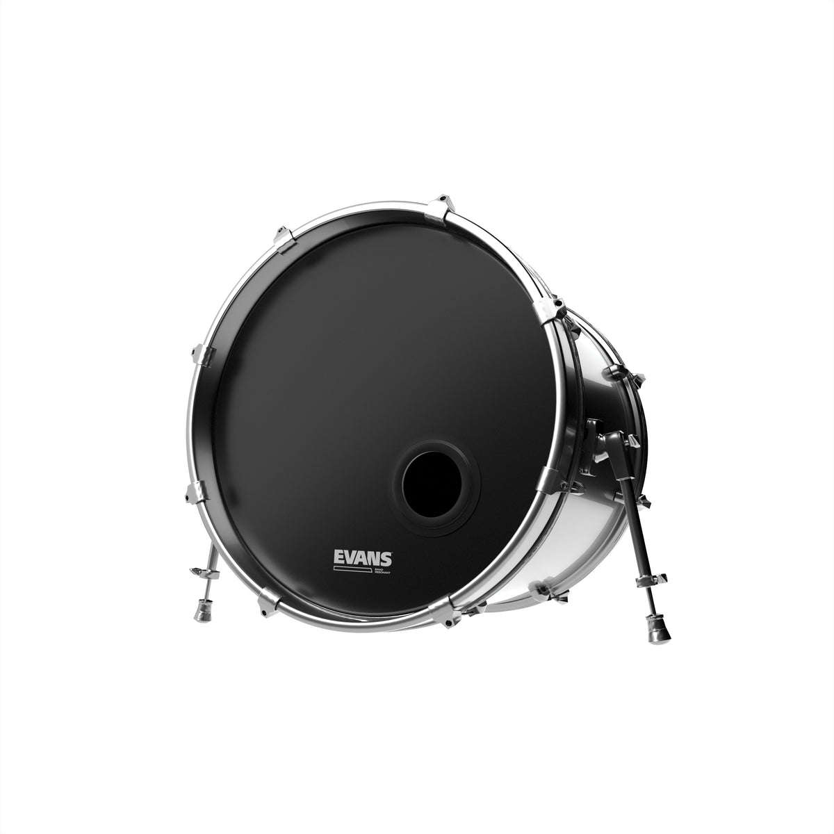 Evans EMAD Black Resonant Bass Drumhead - 20" - Image 2