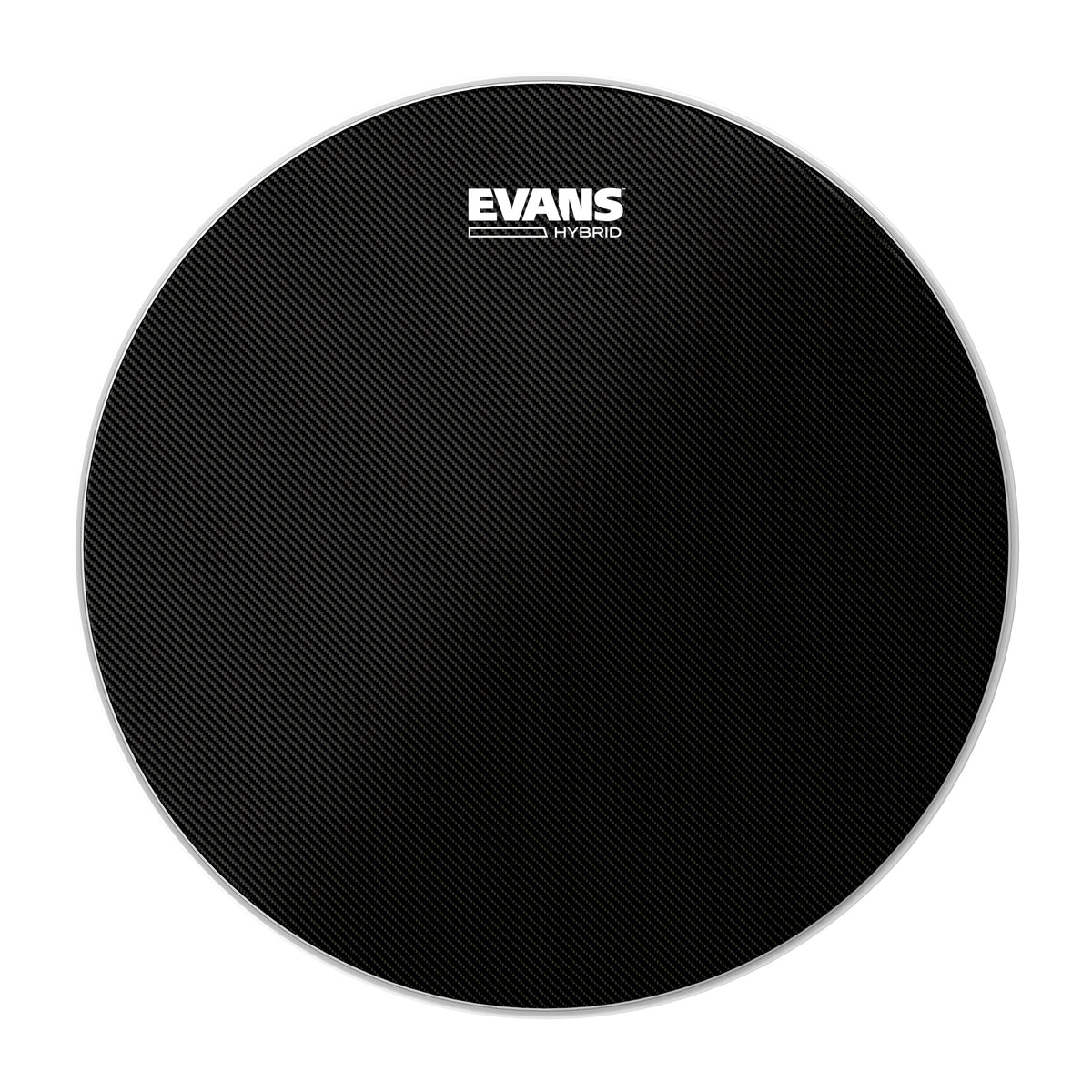 Evans Hybrid Black Marching Snare Drumhead - 14" - Image 1