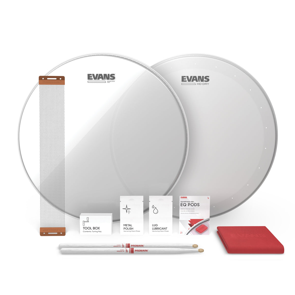 Evans Snare Drum Tune Up Kit - 14" HD Dry - Image 1