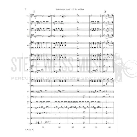Horsley-Beethoven in Havana arranged by Flack-B/2V/X/3M/4T/P/BG/ PN