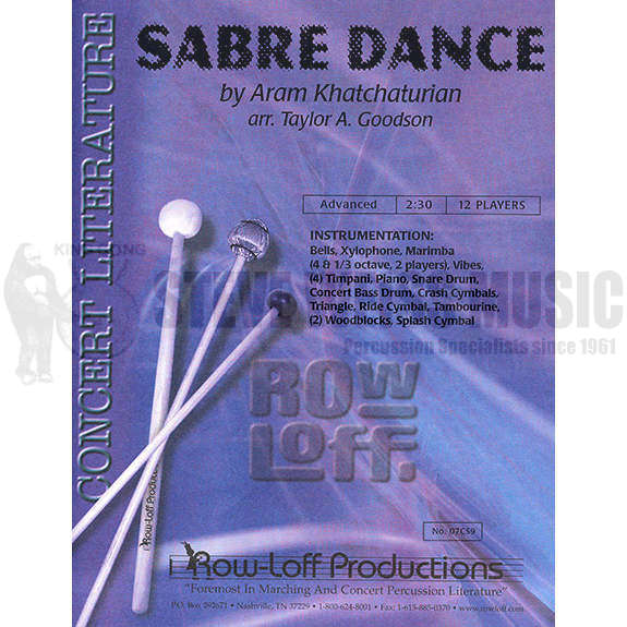 Khachaturian-Sabre Dance arr Goodson (SP)-B/V/X/M/4T/P/PN