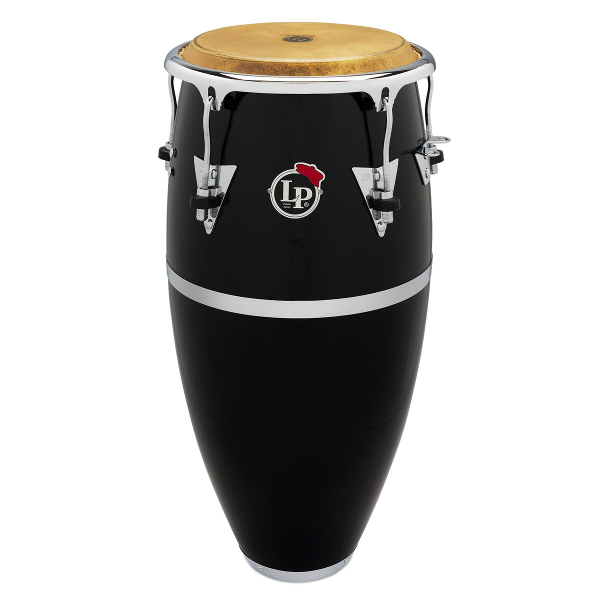 LP Patato Fiberglass Quinto - 11" - Black with Chrome Hardware - Image 2