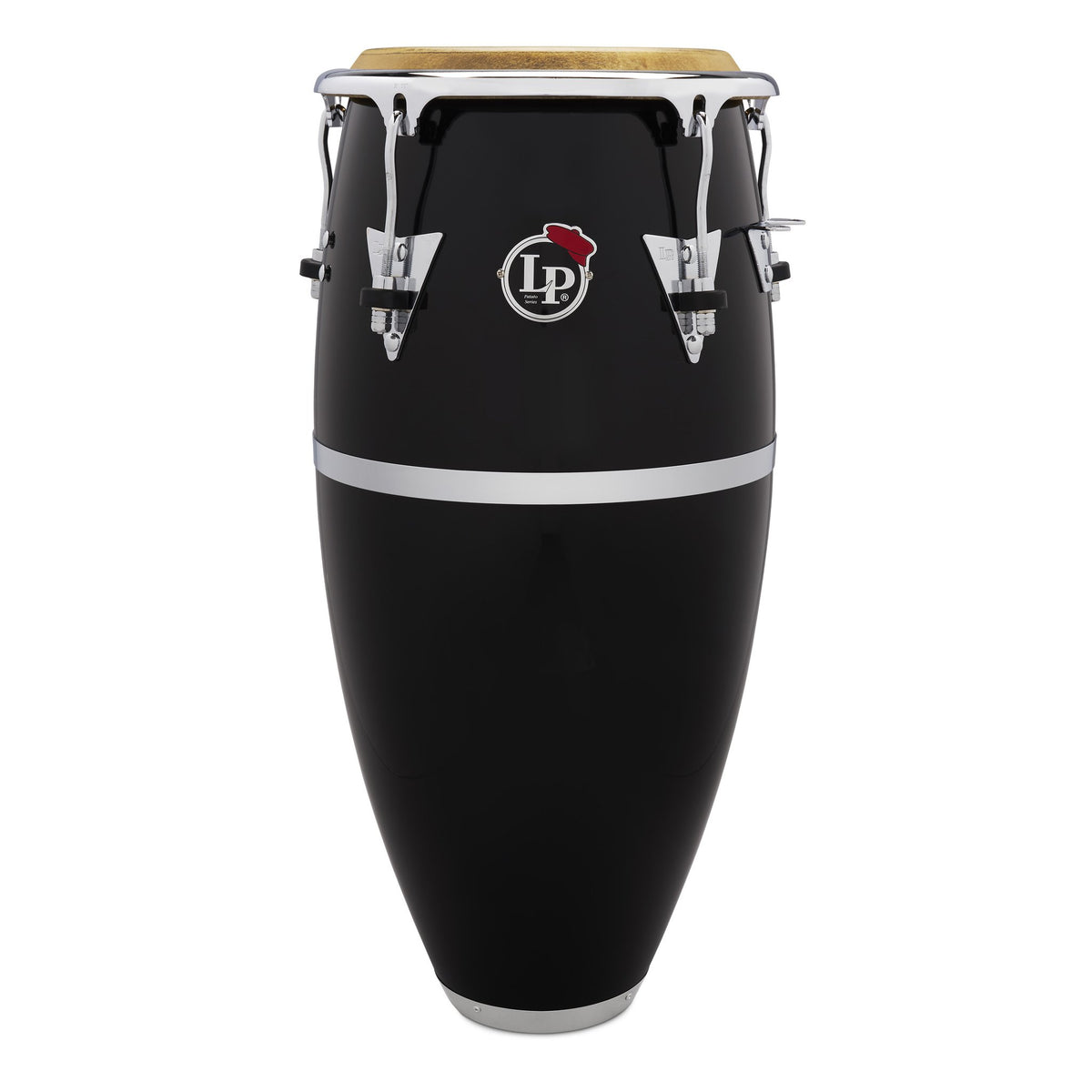 LP Patato Fiberglass Quinto - 11" - Black with Chrome Hardware - Image 1