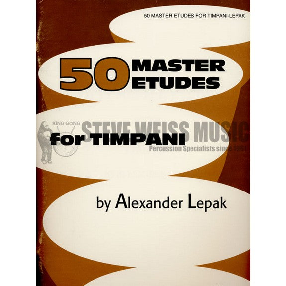 Lepak-50 Master Etudes for Timpani