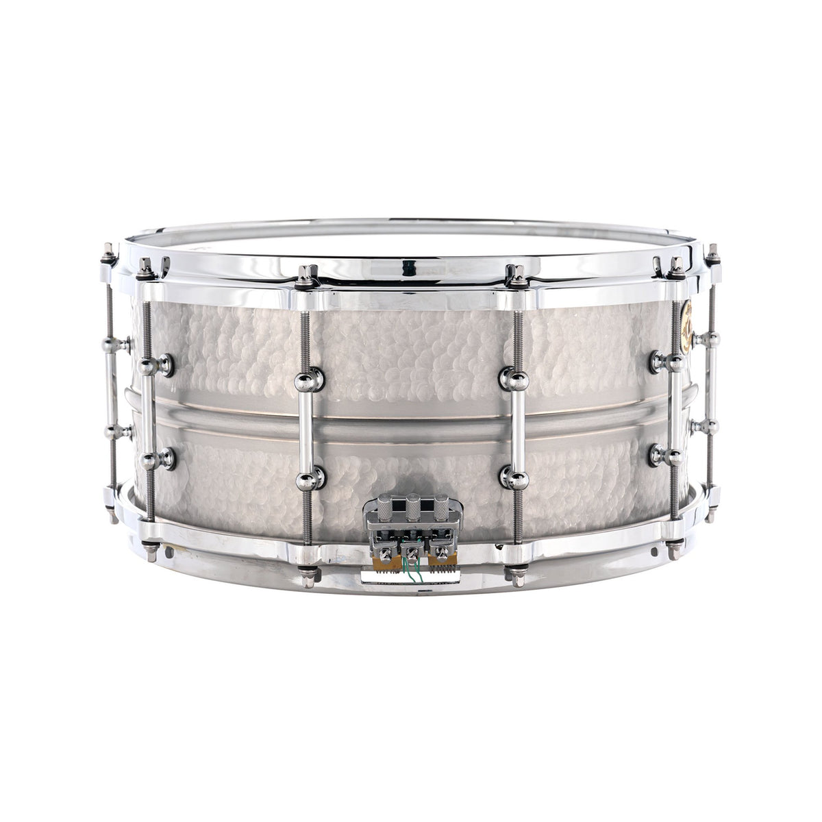 Ludwig Hammered Aluminum Concert Snare Drum - 14" x 6.5" - Image 3