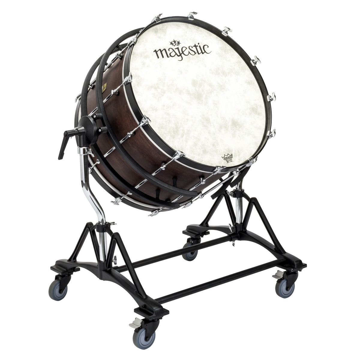 Majestic Prophonic Series Concert Bass Drum with SSB Tilting Suspended Stand - 28" x 18"