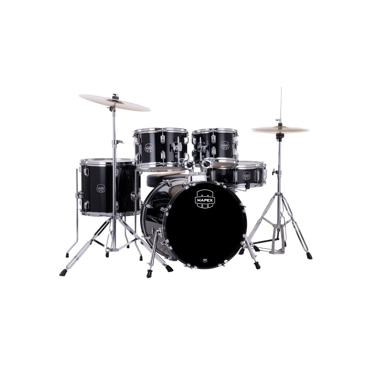 Mapex Comet Series 5-piece Drum Set - 18" Bass Drum - Black - Image 1
