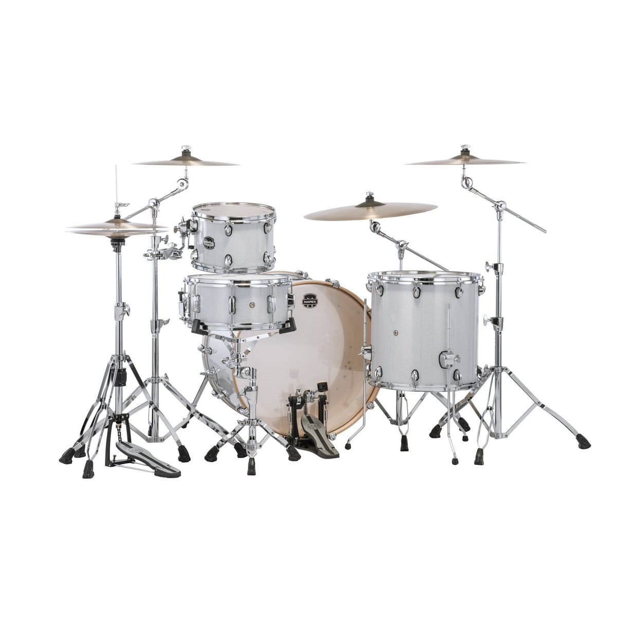Mapex Mars Series 4-piece Rock Drum Set Shell Pack - Diamond Sparkle - Image 3