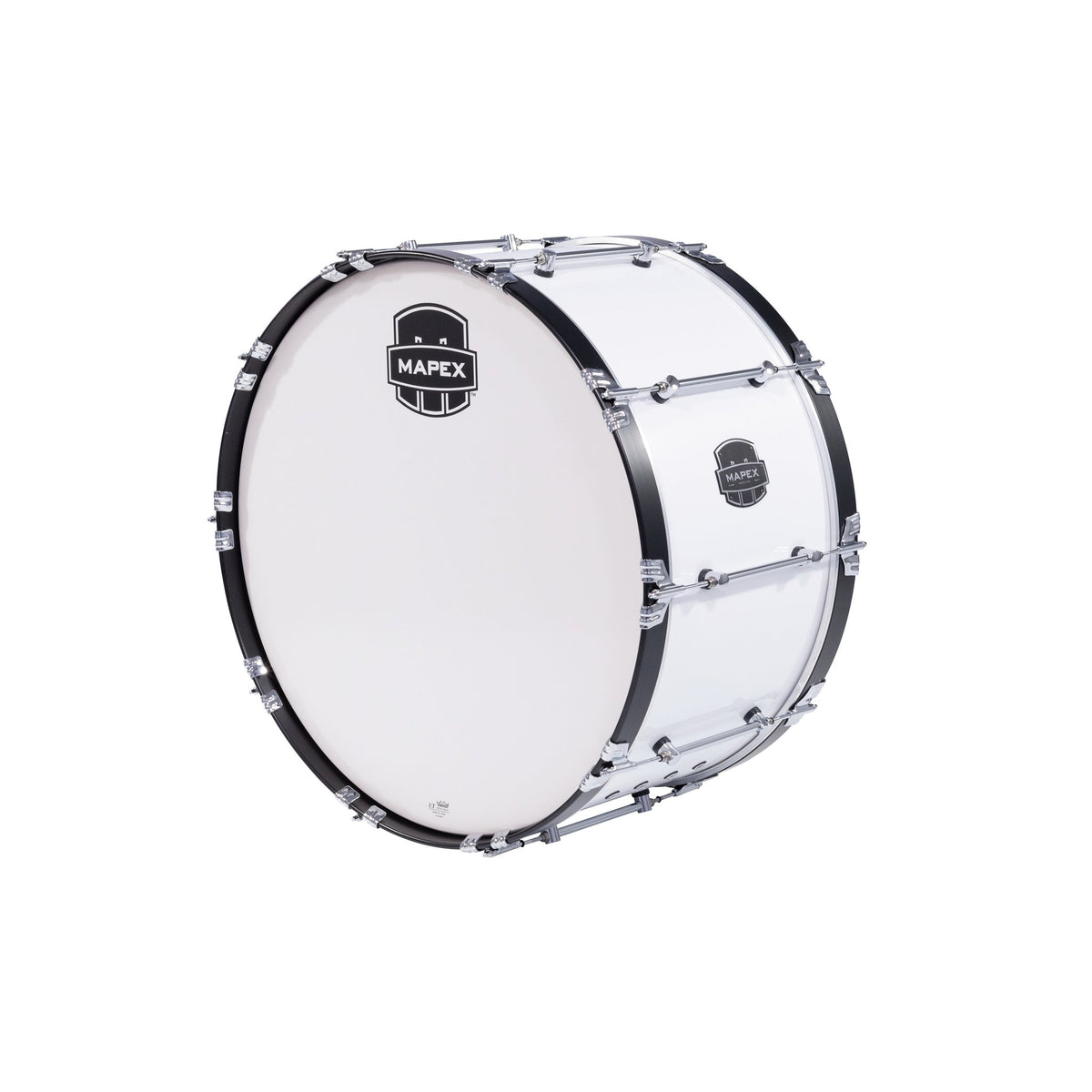 Mapex Quantum Mark II Marching Bass Drum - 28" x 14" - Gloss White