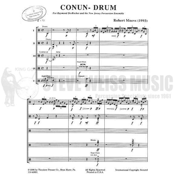 Moevs-Conun-Drum (Score Only) (S)-M/P