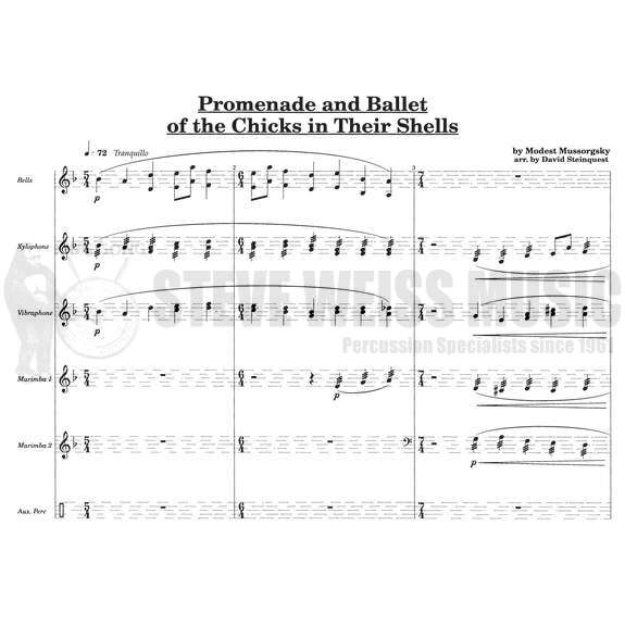 Mussorgski-Promenade and Ballet of the Chicks arr. Steinquest (SP)-B/V/X/M/P