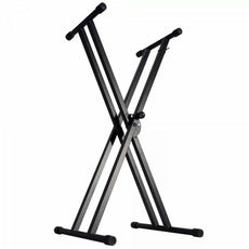On-Stage Double-X Keyboard Stand with Bolted Construction