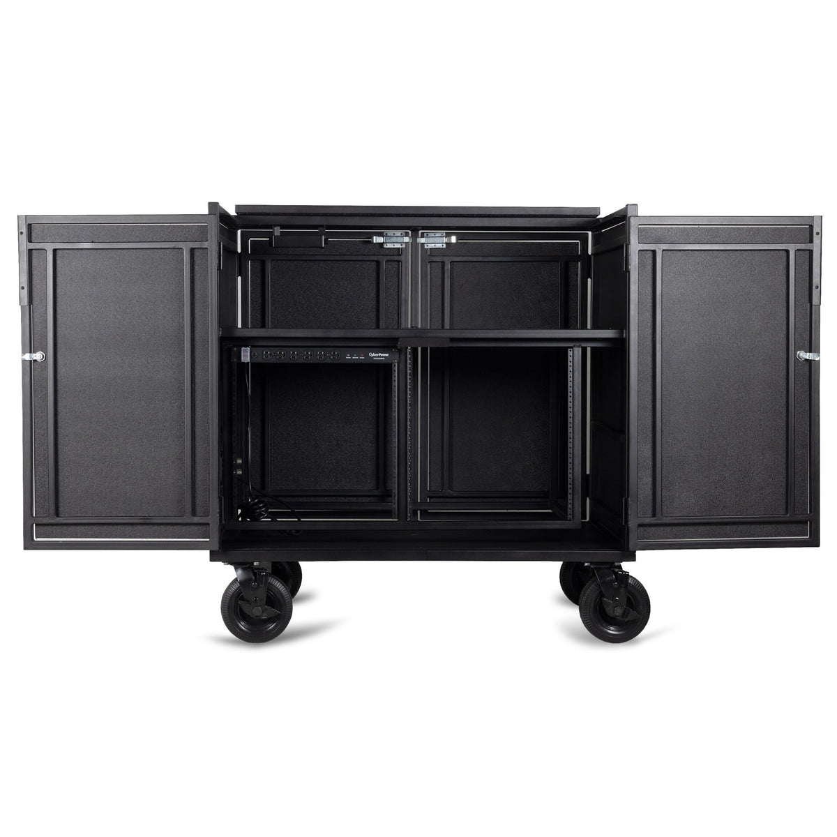 Performance Carts Double Mixer Cart PCM-200 Front Doors Open
