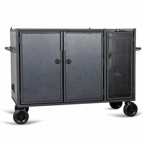 Performance Carts - Energy Series Double Mixer Cart with Side Compartment for Ecoflow Power Station & 3600 Wh Ecoflow Delta Pro 3 Portable Power Station