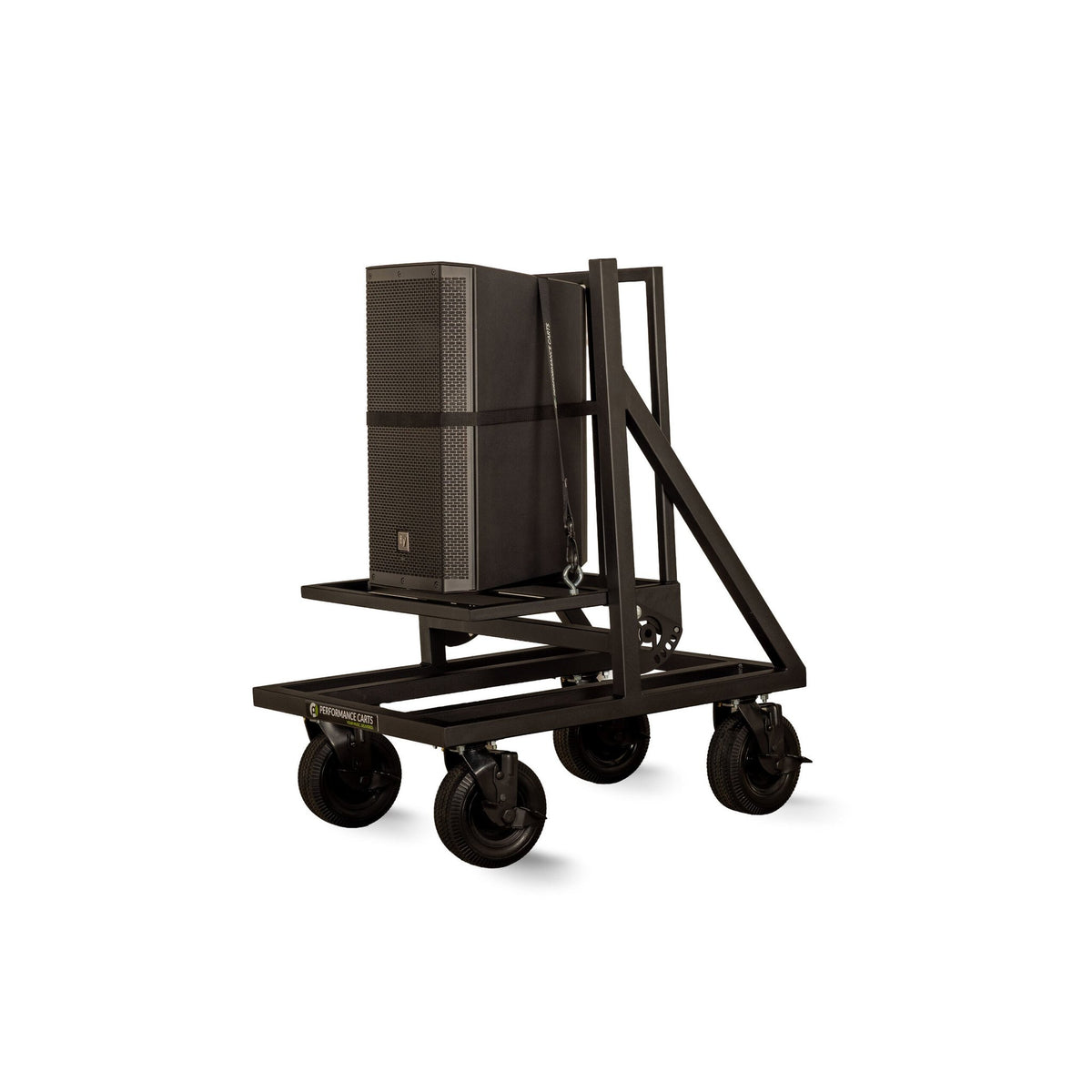 Performance Carts Single Speaker Cart PCS-100 with Speaker Flat