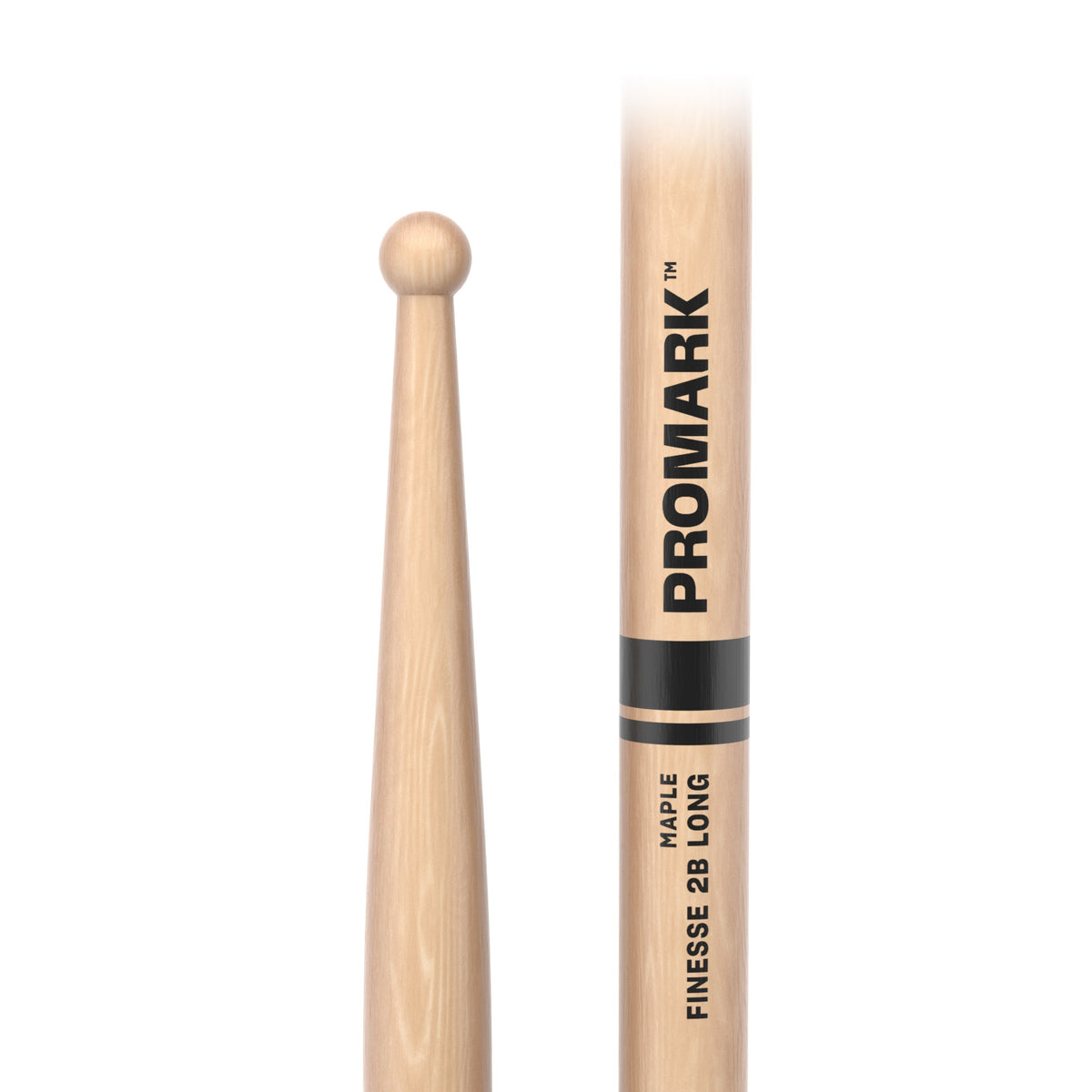 Promark Finesse 2B Long Maple Drumsticks - Image 2