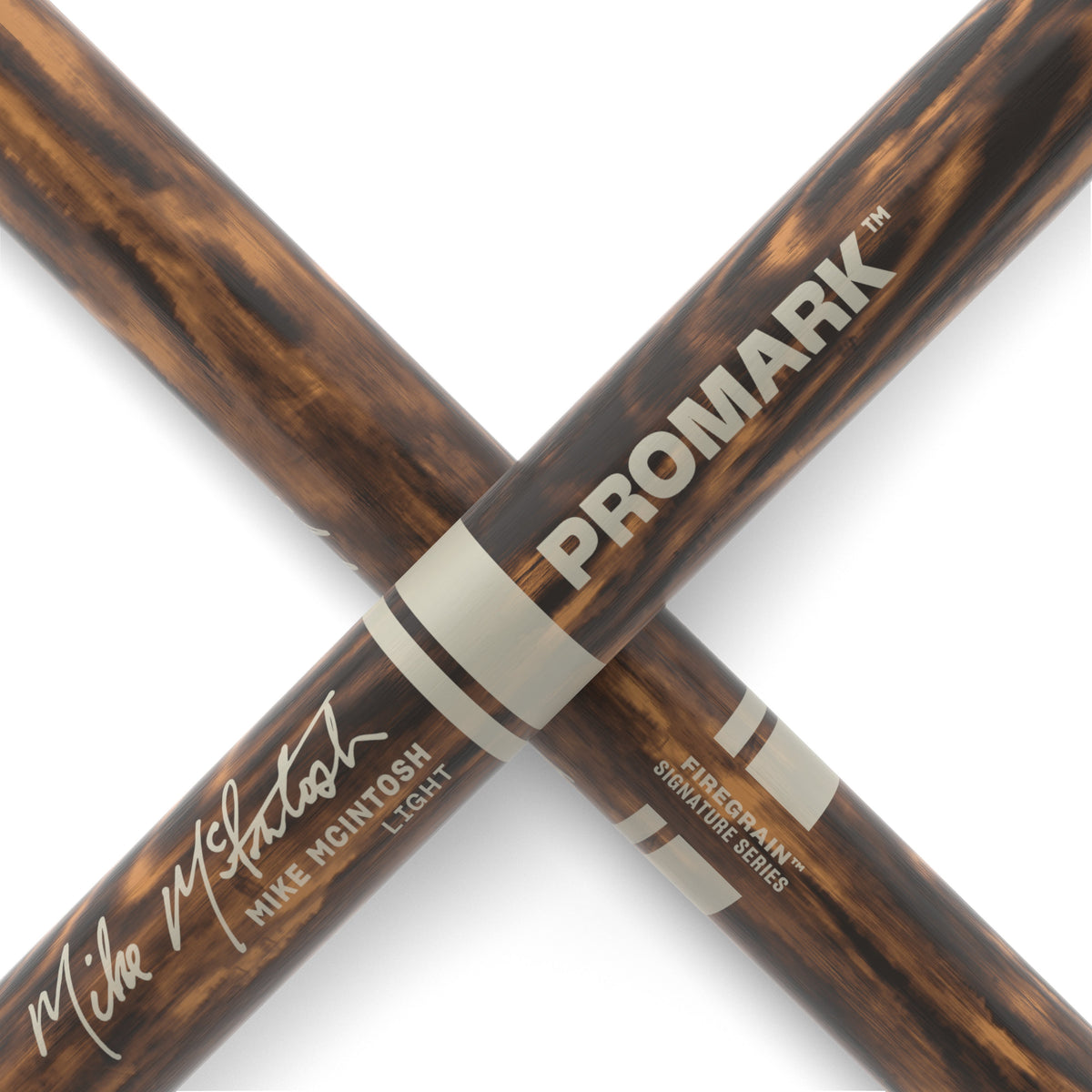 Promark Mike McIntosh Light FireGrain Marching Snare Drumsticks - Image 5