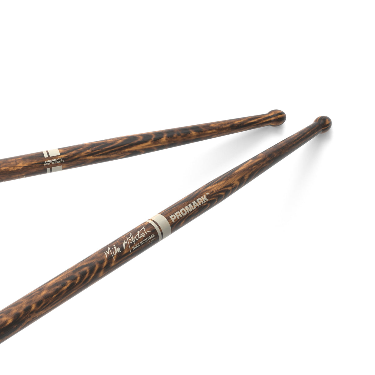 Promark Mike McIntosh Light FireGrain Marching Snare Drumsticks - Image 1