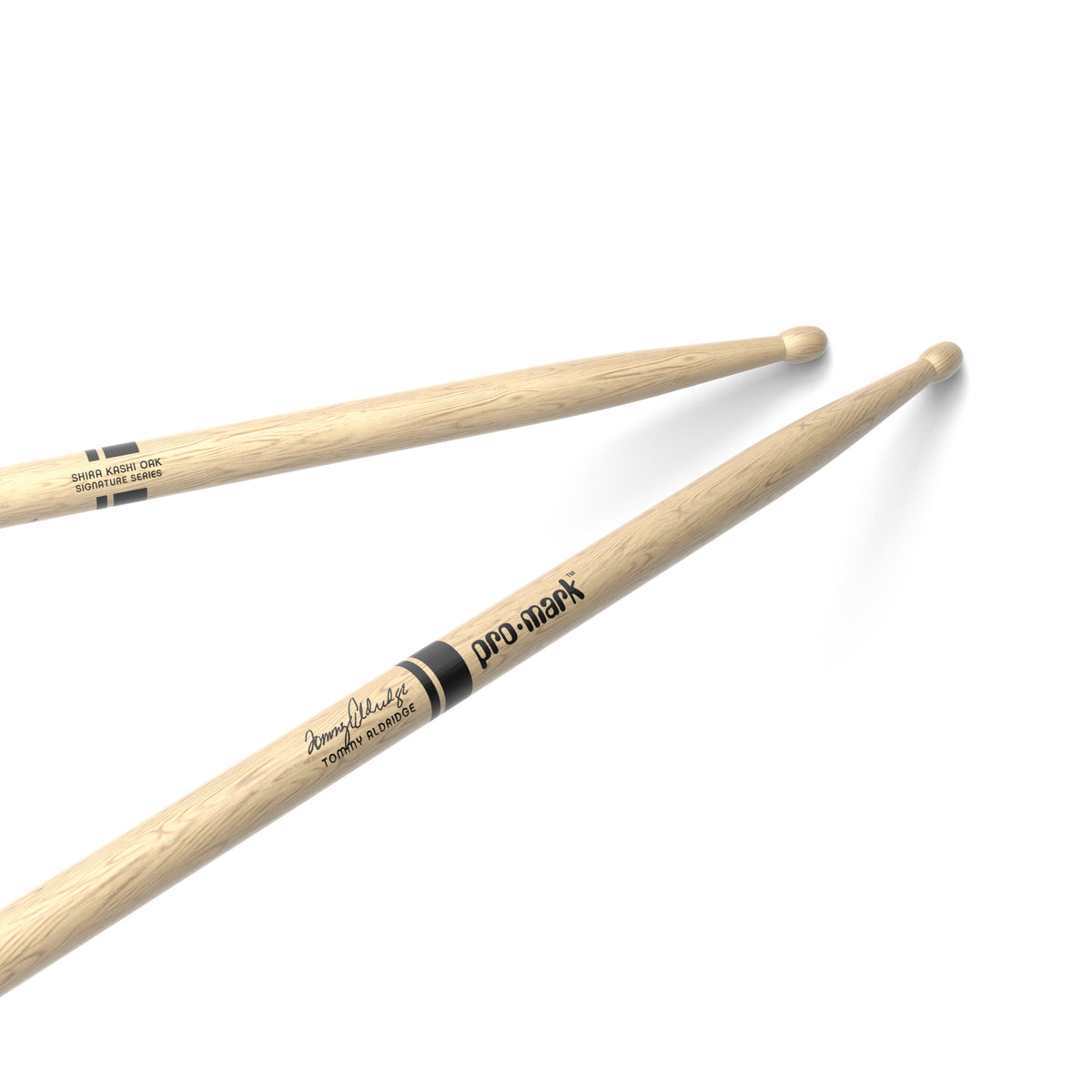 Promark PW2SW Japanese Oak Tommy Aldridge 2S Wood Tip Drumsticks - Image 1