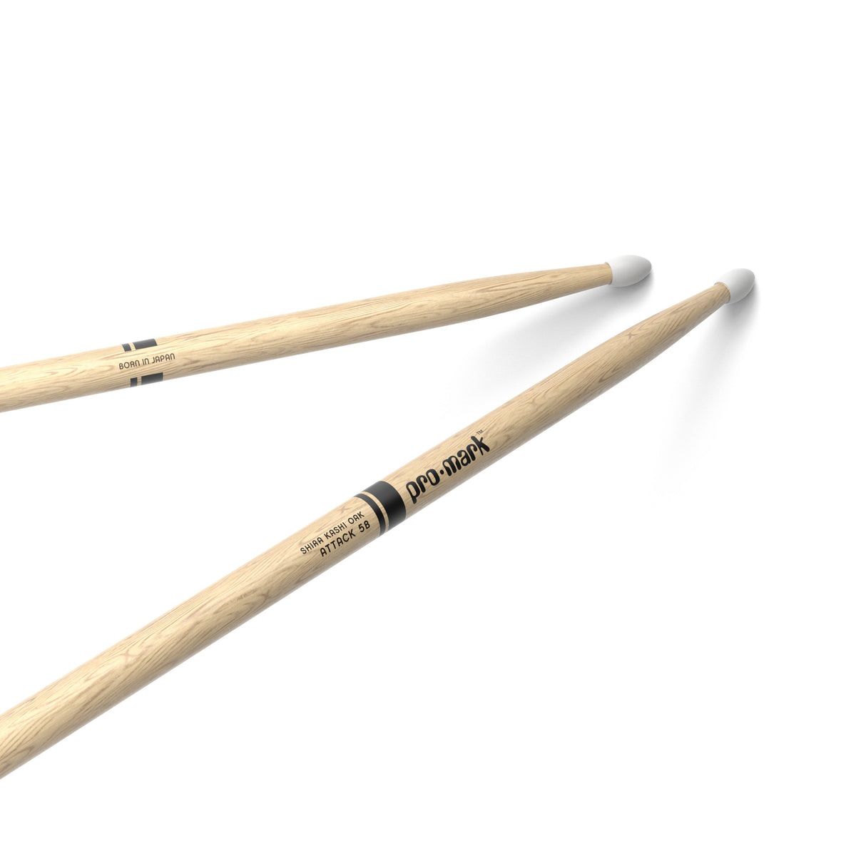 Promark PW5BN Classic Attack Shira Kashi Oak 5B Nylon Tip Drumsticks - Image 1