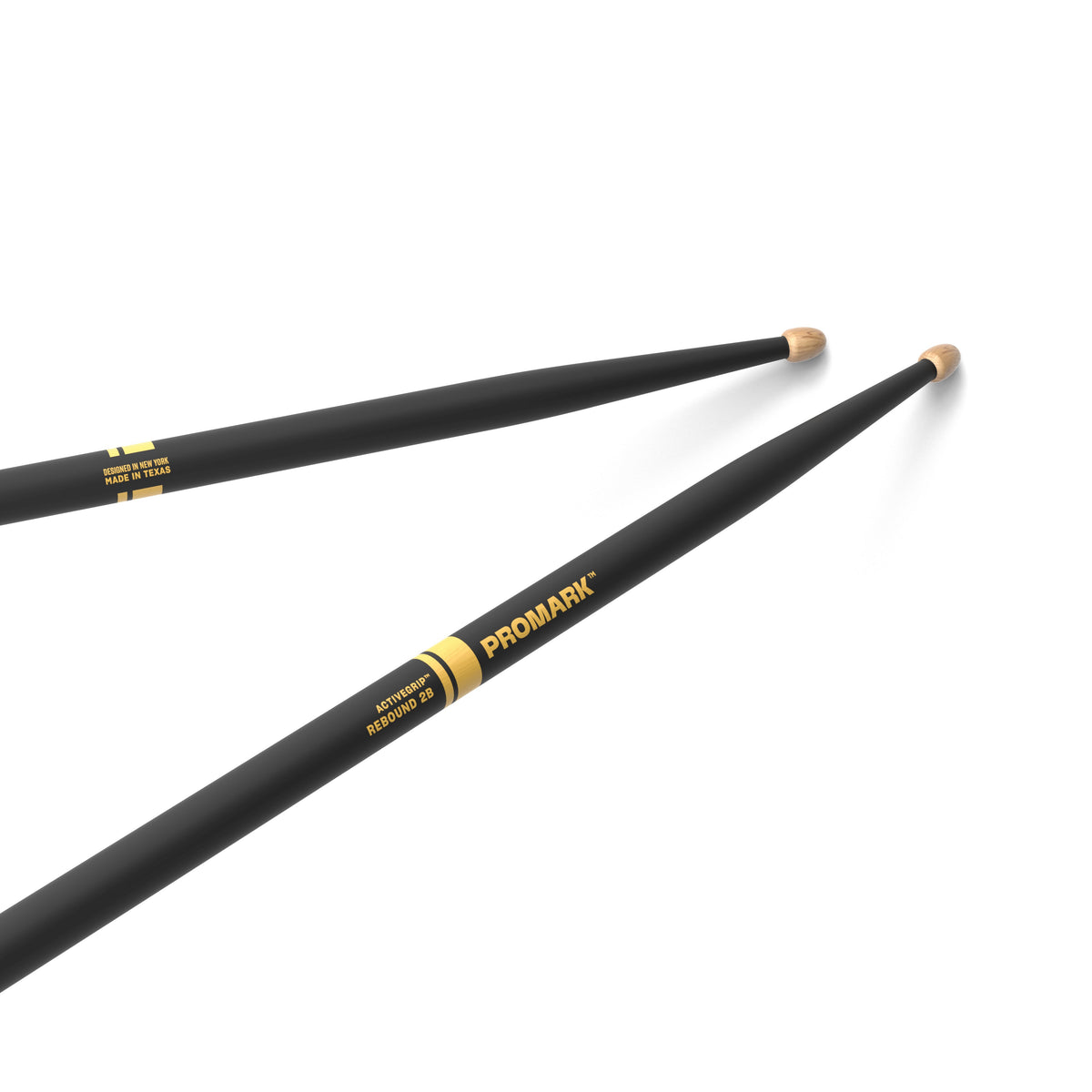 Promark Rebound 2B ActiveGrip Acorn Wood Tip Drumsticks - Image 1