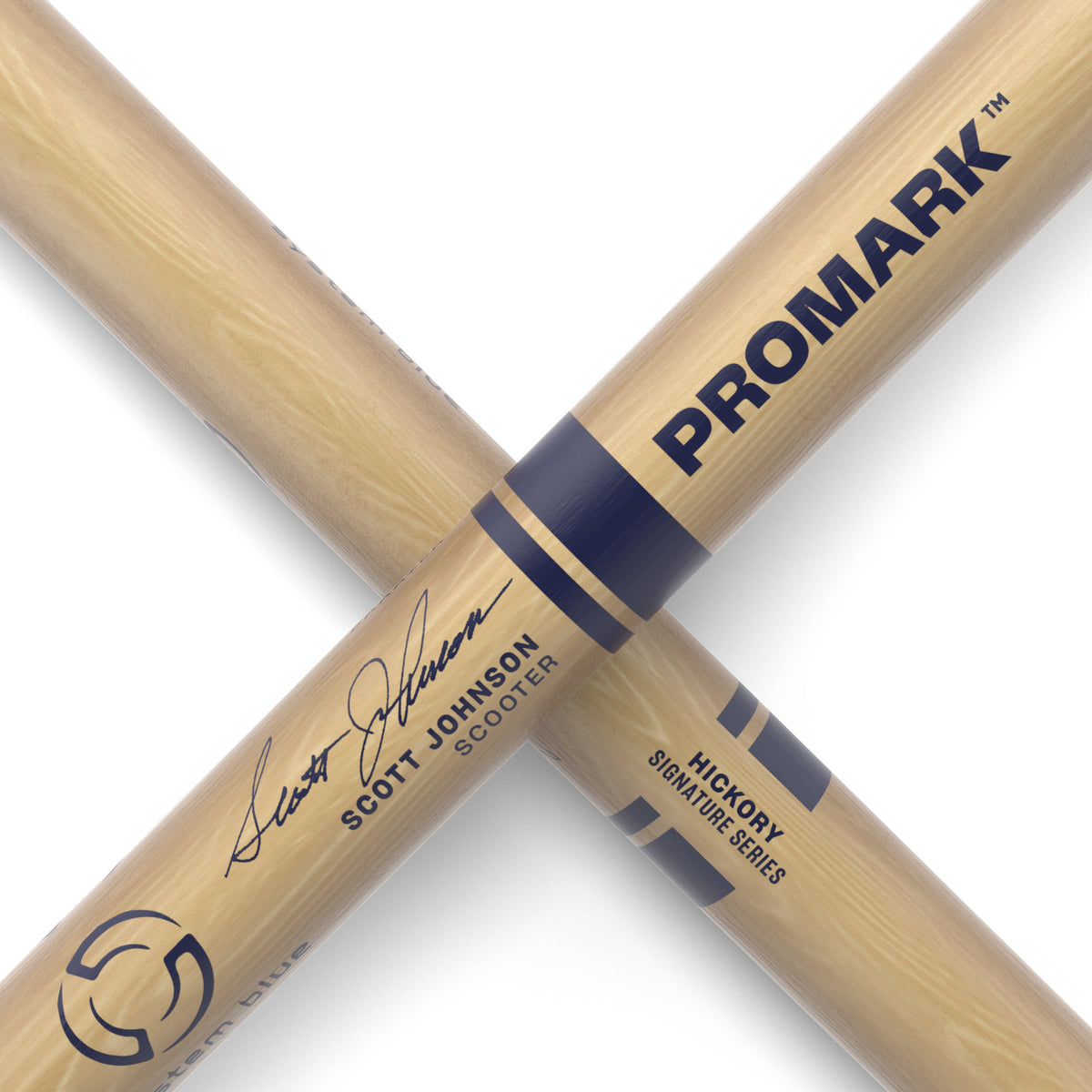 Promark System Blue Scott Johnson DC27 Scooters Drumsticks - Image 5