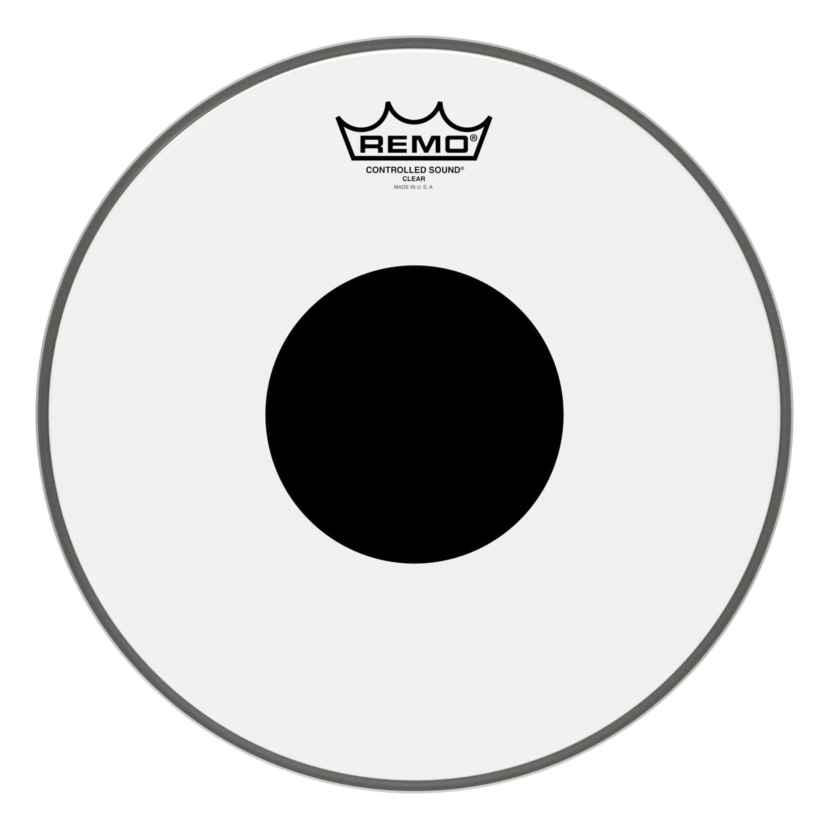 Remo Controlled Sound Clear Drumhead - Top Black Dot - 12"