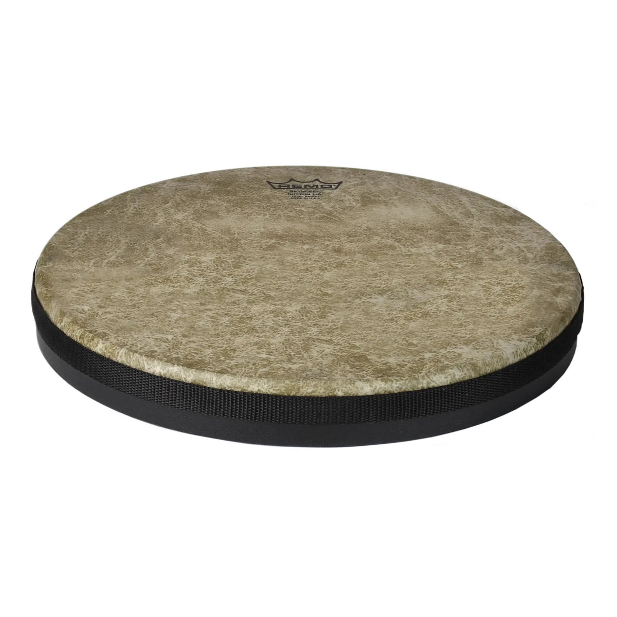 Remo Rhythm Lid Skyndeep Drumhead - Beige Fiberskyn Graphic - 13" x 2" - Bright