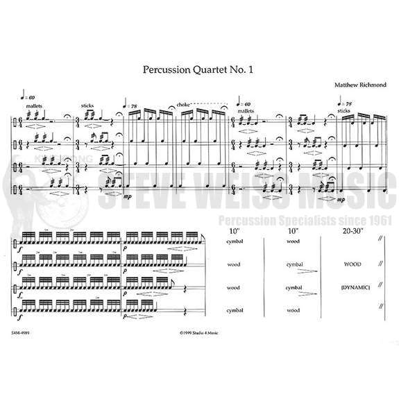 Richmond-Percussion Quartet No. 1 (4S)-P