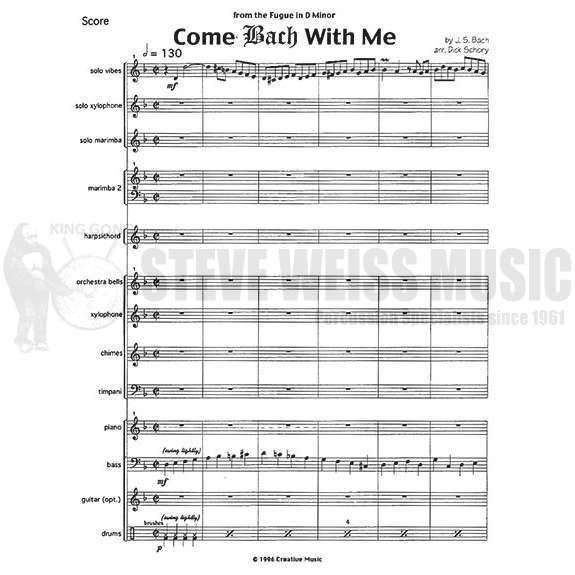 Schory/Bach-Come Bach With Me (SP)-B/V/C/X/2M/4T/DS/P/PN/HPSCHD/