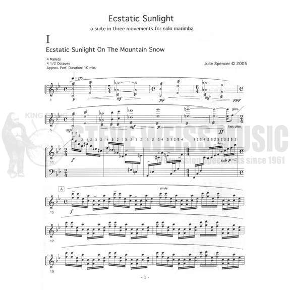 Spencer-Ecstatic Sunlight (Suite)-M
