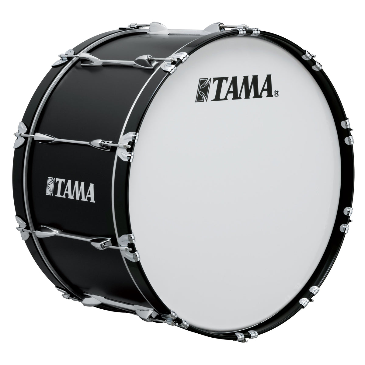 Tama Starlight Marching Bass Drum - 22" x 14" - Satin Black
