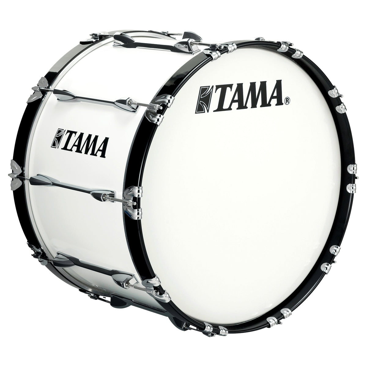 Tama Starlight Marching Bass Drum - 24" x 14" - Sugar White
