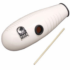 Toca Fiberglass Guiro - White