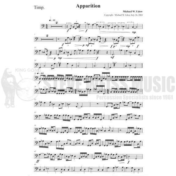 Udow-Apparition (Orchestra version) (StSP)-solo 5T/Orch.
