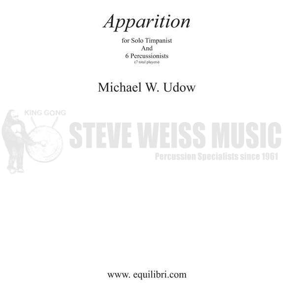 Udow-Apparition (Perc. ens. version) (SP)-solo 5T/B/2V/C/ M/P