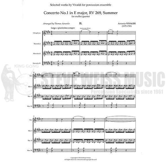 Vivaldi-Four Seasons arr. Aanonlie (SP)-V/3M