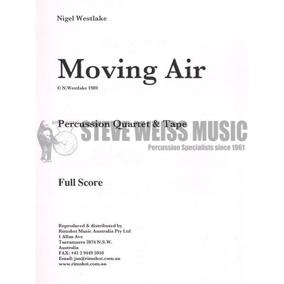 Westlake-Moving Air (CD)-CD only