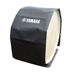 Yamaha 16"x14" Marching Bass Drum Cover w/ Logo - Black YAM-BDC16