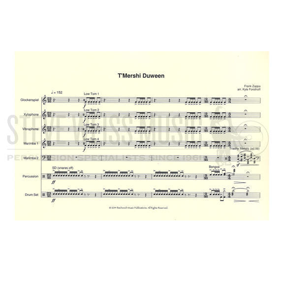 Zappa-T'Mershi Duween arr. Forsthoff (SP)-B/V/X/2M/DS/P