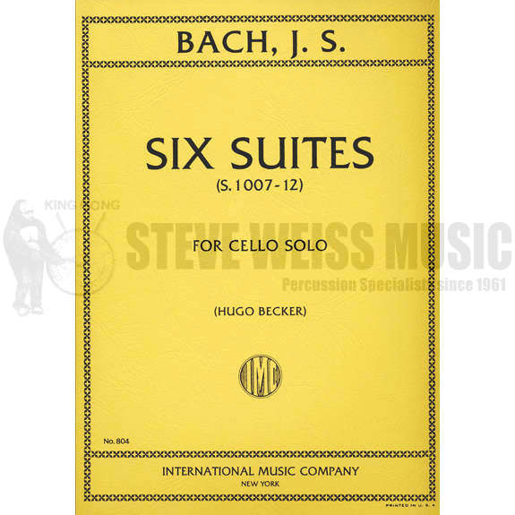 Bach-Six Suites for Cello, S. 1007-1012 ed. Becker-M