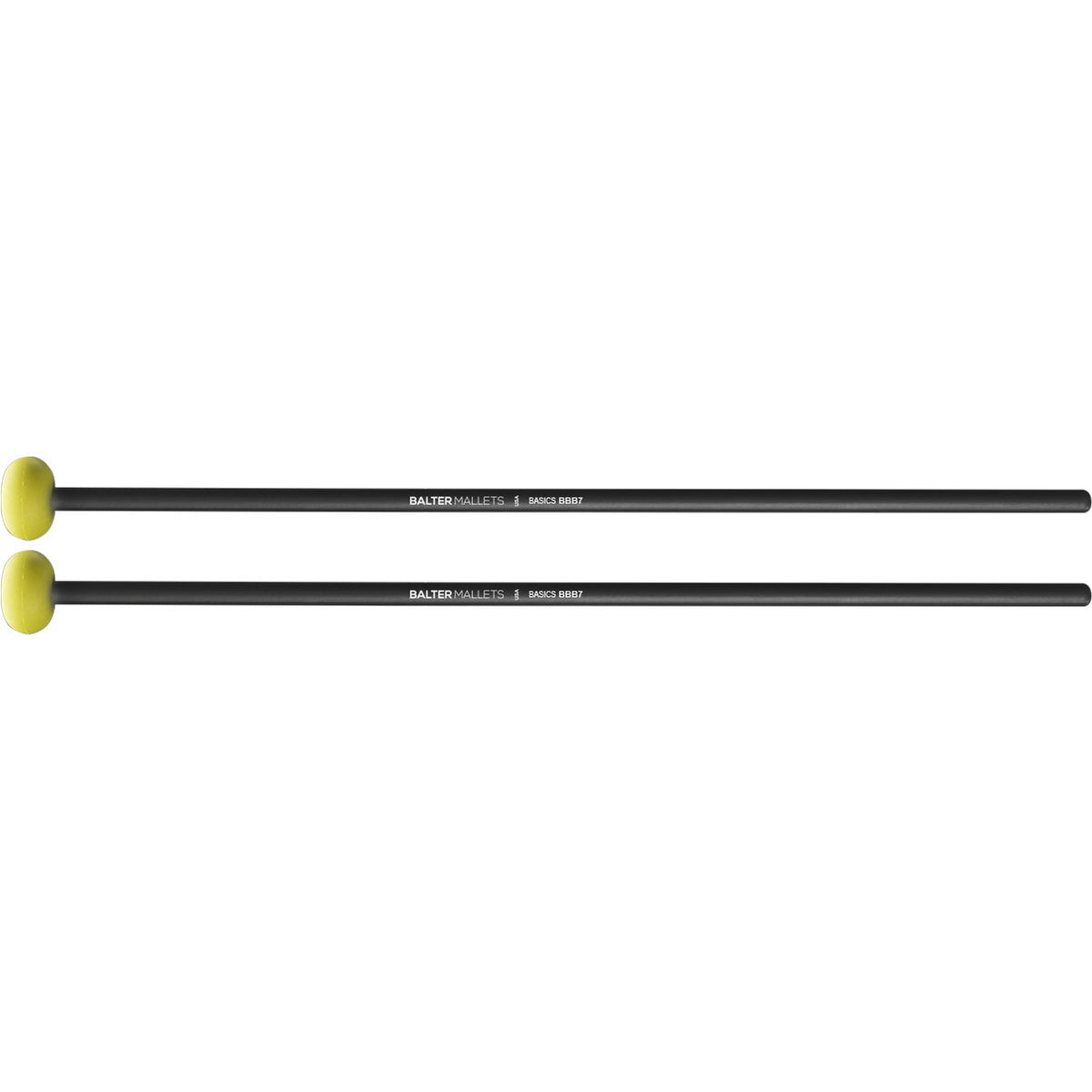 Balter Basics Series Birch BBB7 Hard Xylophone Mallets Yellow Rubber